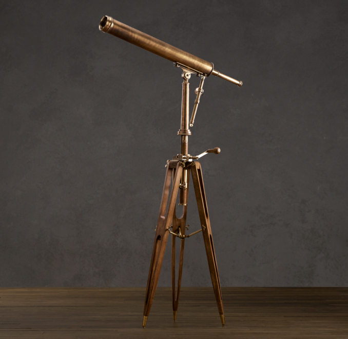 19th C. Parisian Brass Telescope
