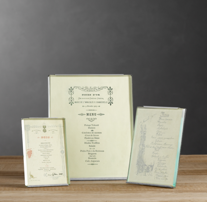 Beveled Glass Photo Easels Silver
