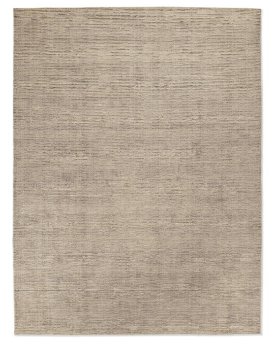 Distressed Wool Rug - Grey