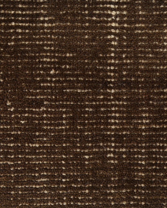 Distressed Wool Rug - Chocolate