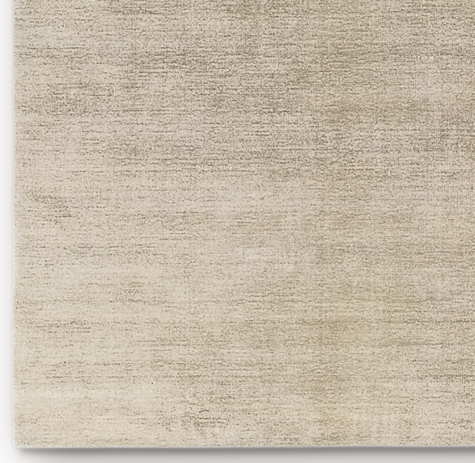 Heathered Wool Rug Swatch - Cream