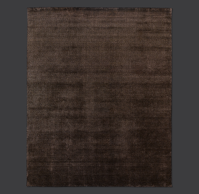 Heathered Wool Rug Swatch - Chocolate