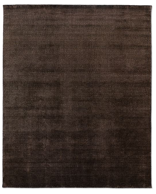 Heathered Wool Rug - Chocolate