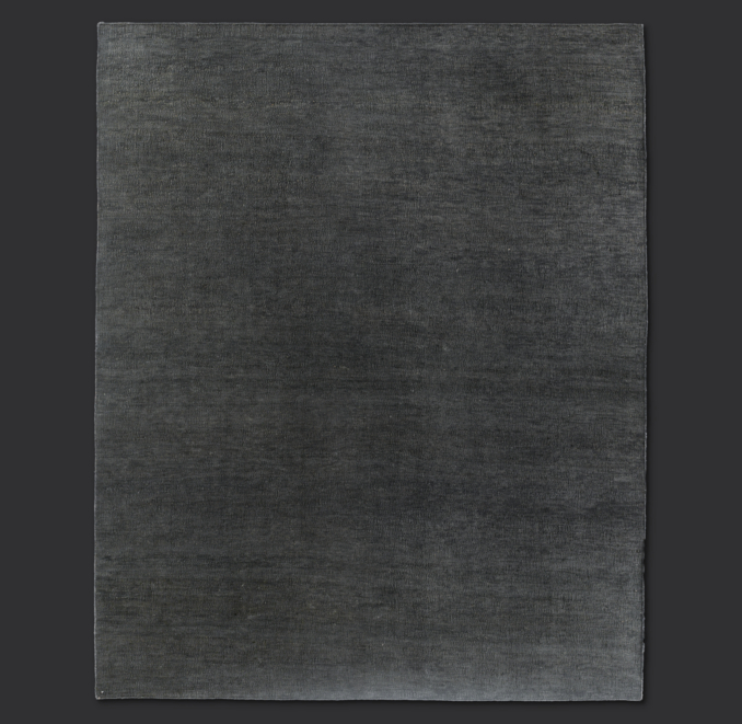 Flatweave Solid Rug Swatch Charcoal