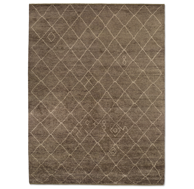 Miya  Rug Swatch - Chocolate