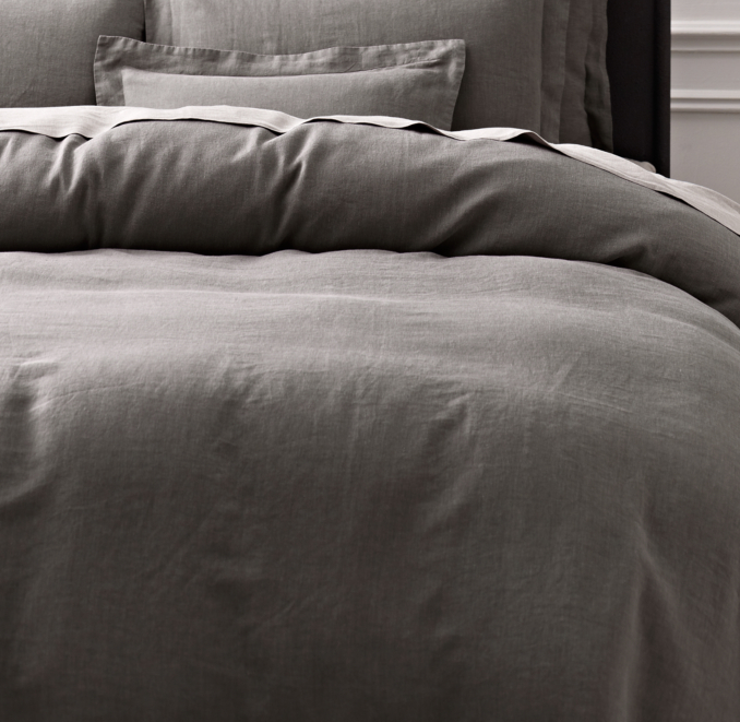 Stonewashed Belgian Linen Duvet Cover