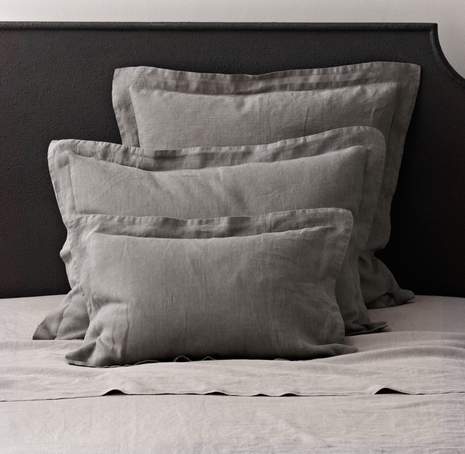 Stonewashed Belgian Linen Sham
