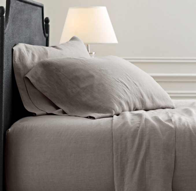 Stonewashed Belgian Linen Sheet Set