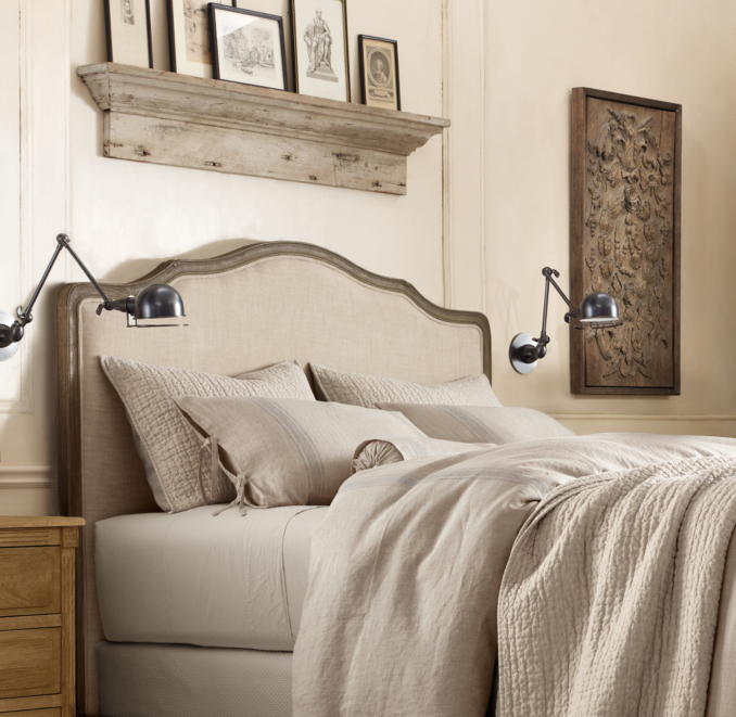 Vintage-Washed Hand-Quilted Belgian Linen Sham