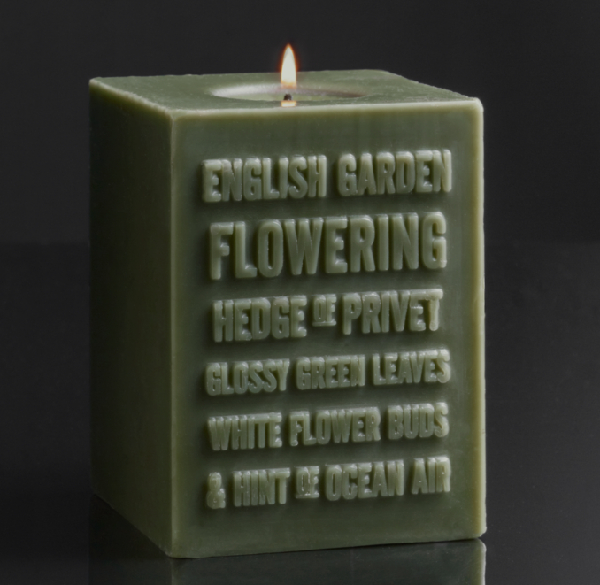English Garden Pillar Candle