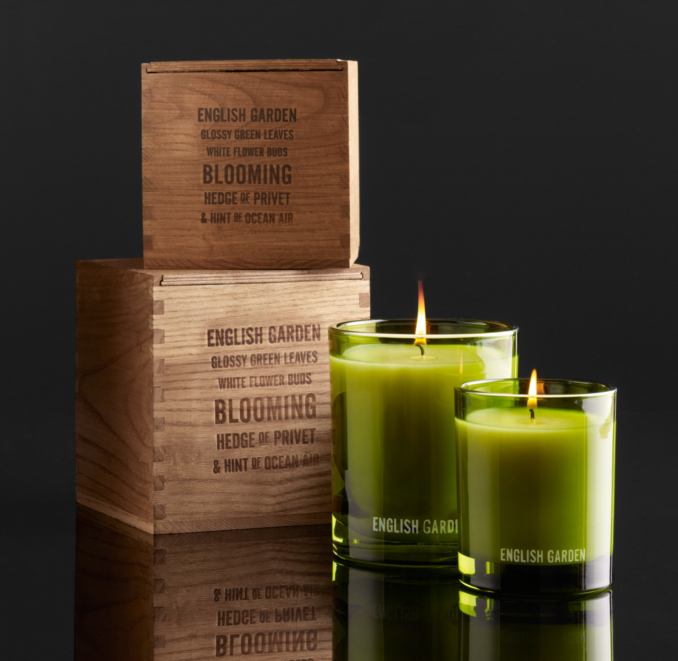 English Garden Filled Candle