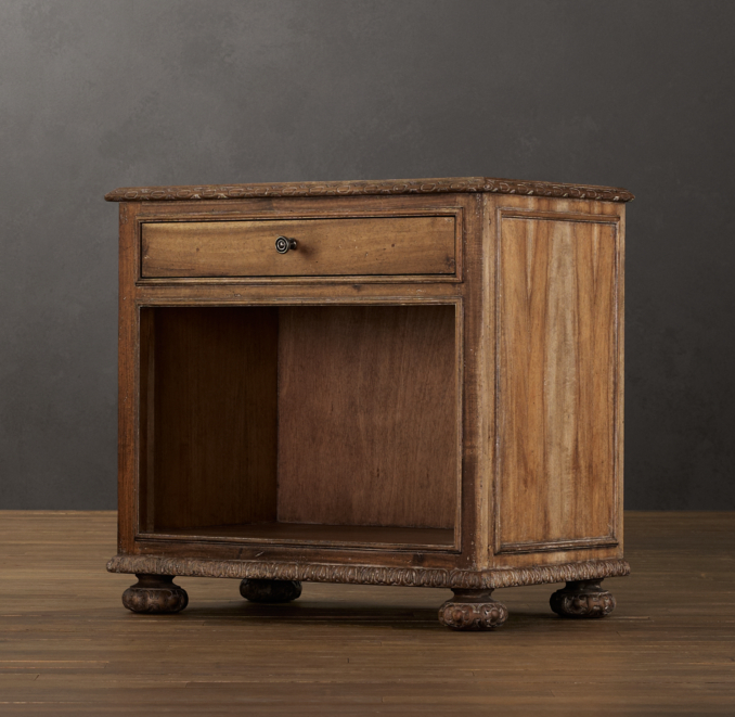 French Empire Open Nightstand