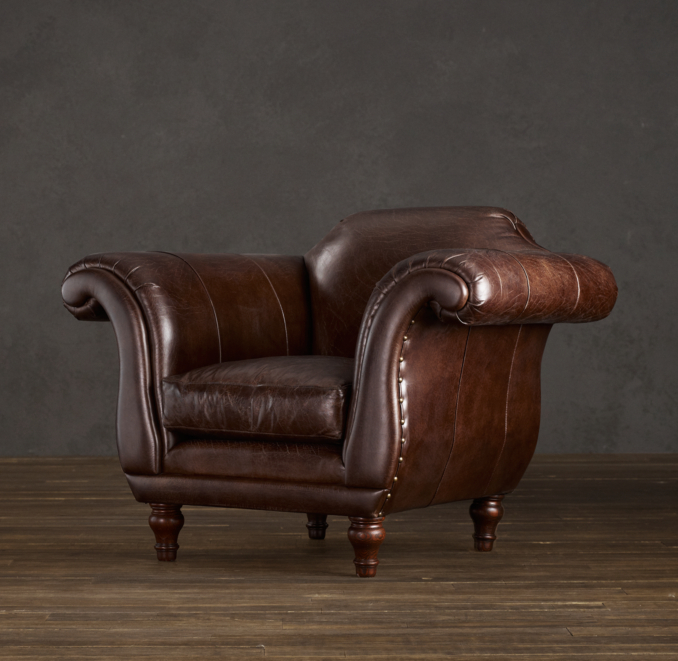 Regency Leather Chair