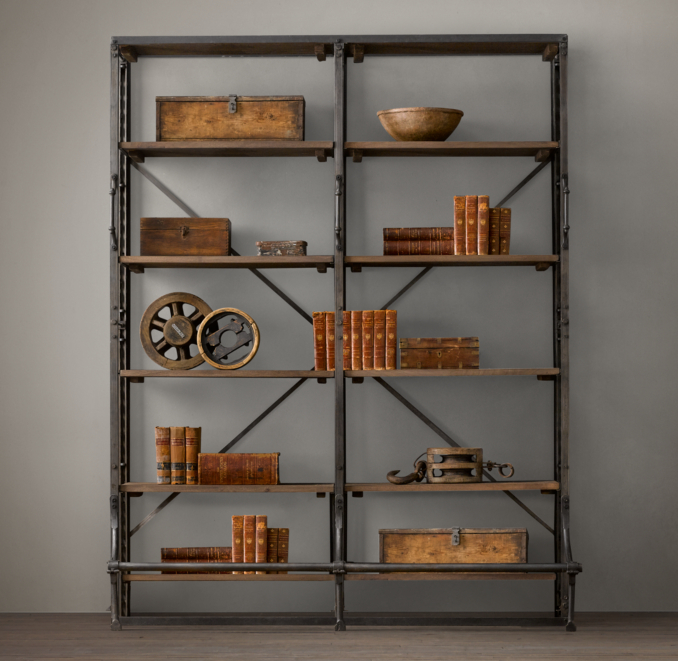 72" French Library Shelving