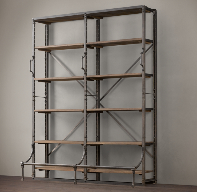 72" French Library Shelving