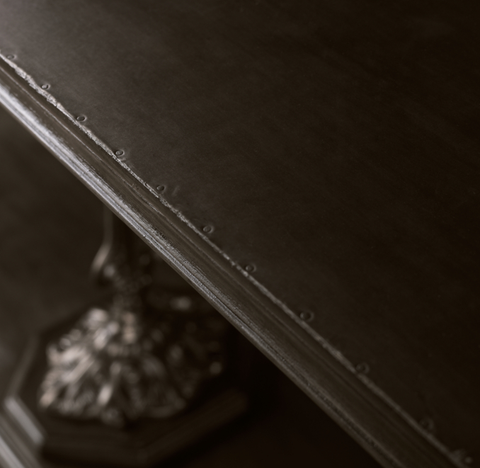 68" 19th C. French Zinc and Cast Iron Console