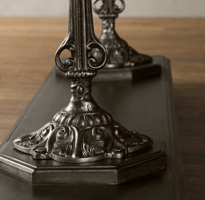 68" 19th C. French Zinc and Cast Iron Console