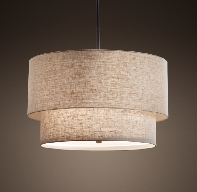 Two-Tier Round Shade Pendant