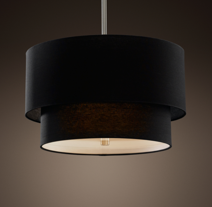 Two-Tier Round Shade Pendant