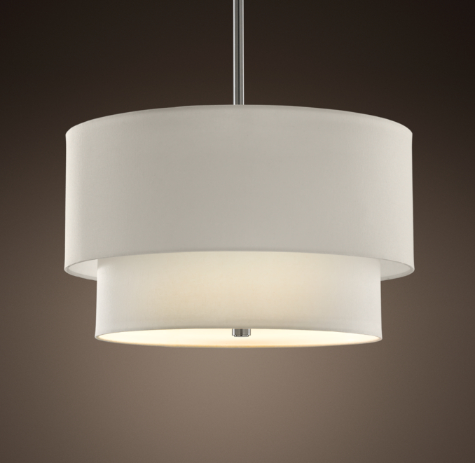 Two-Tier Round Shade Pendant