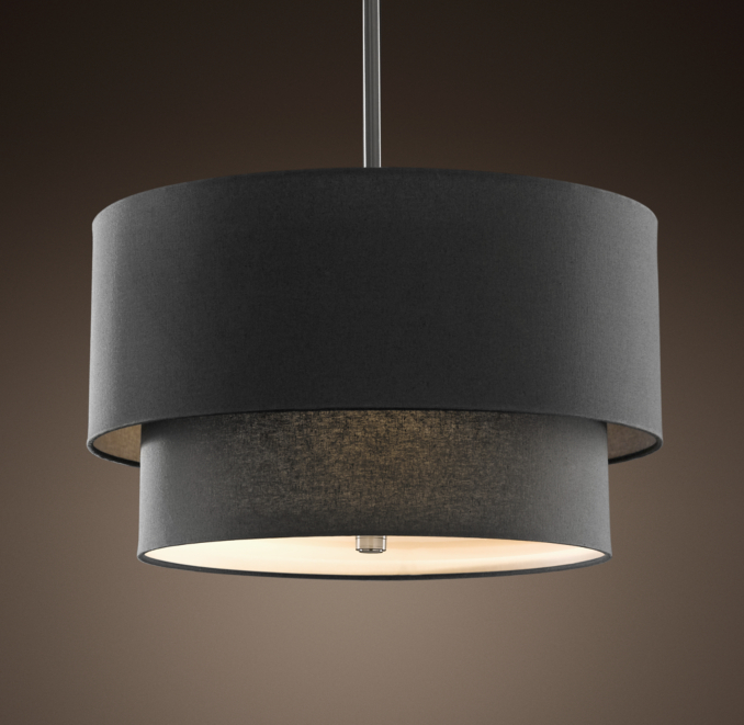 Two-Tier Round Shade Pendant