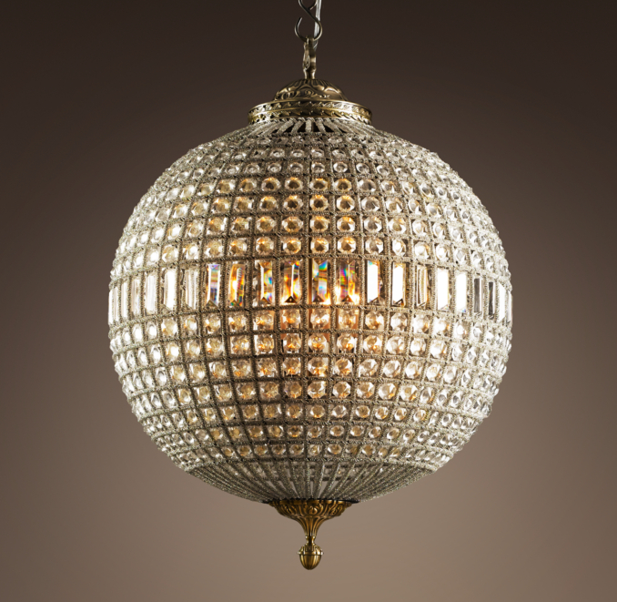 19th C. Casbah Crystal Chandelier Large