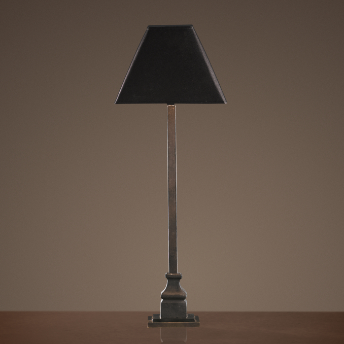 19th C. London Railing Table Lamp