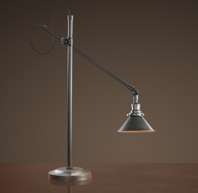 1900s Machinist Task Table Lamp