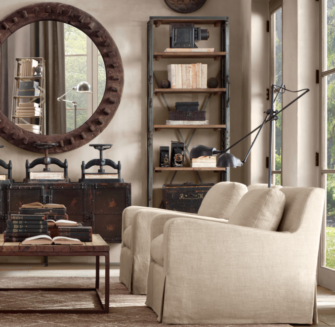 1900s Pharmacy Double-Arm Floor Lamp