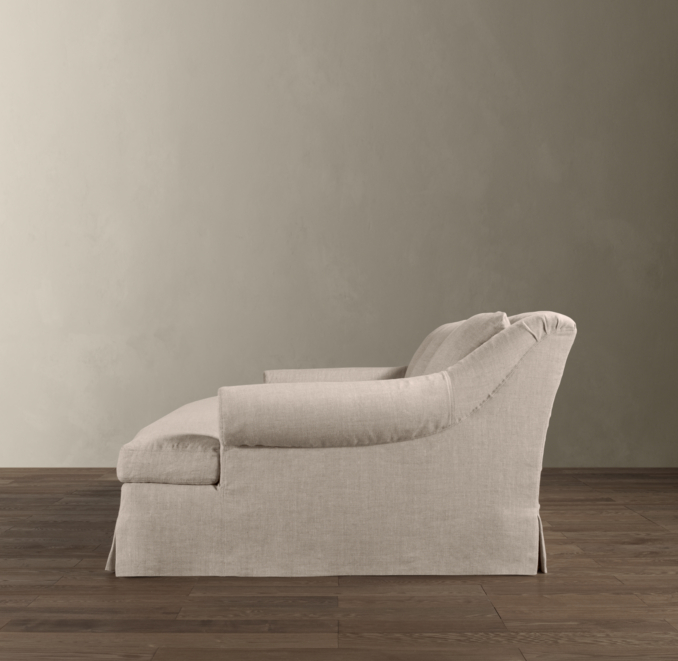 Belgian Roll Arm Slipcovered Daybed Sofa