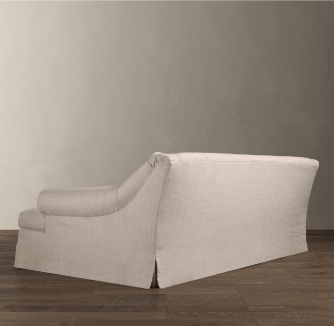 Belgian Roll Arm Slipcovered Daybed Sofa