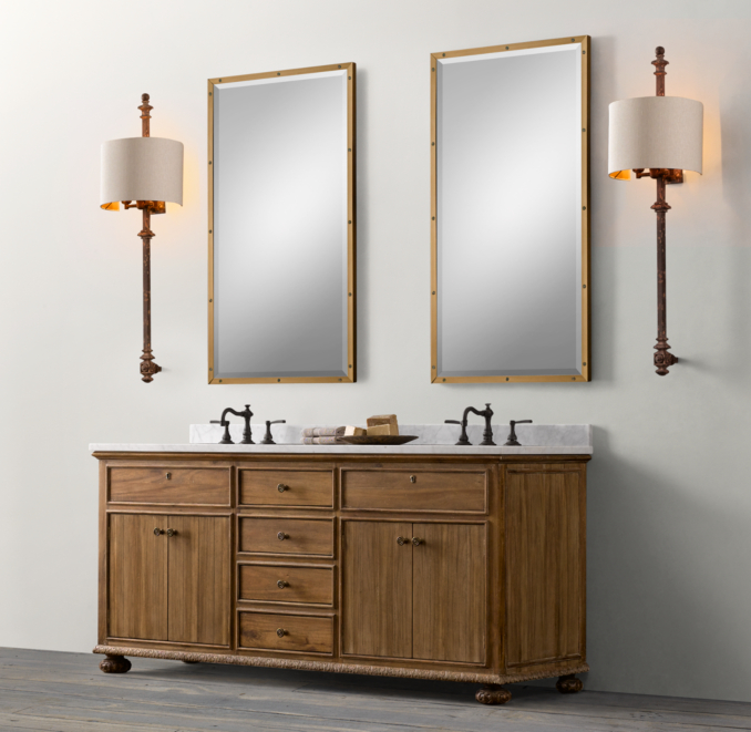 French Empire Double Vanity Sink