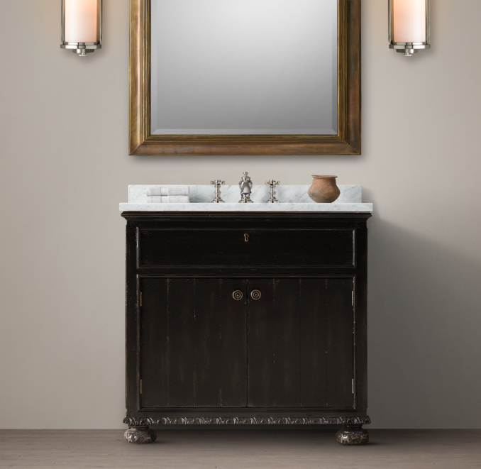 French Empire Single Vanity Sink