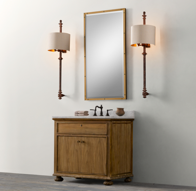 French Empire Single Vanity Sink
