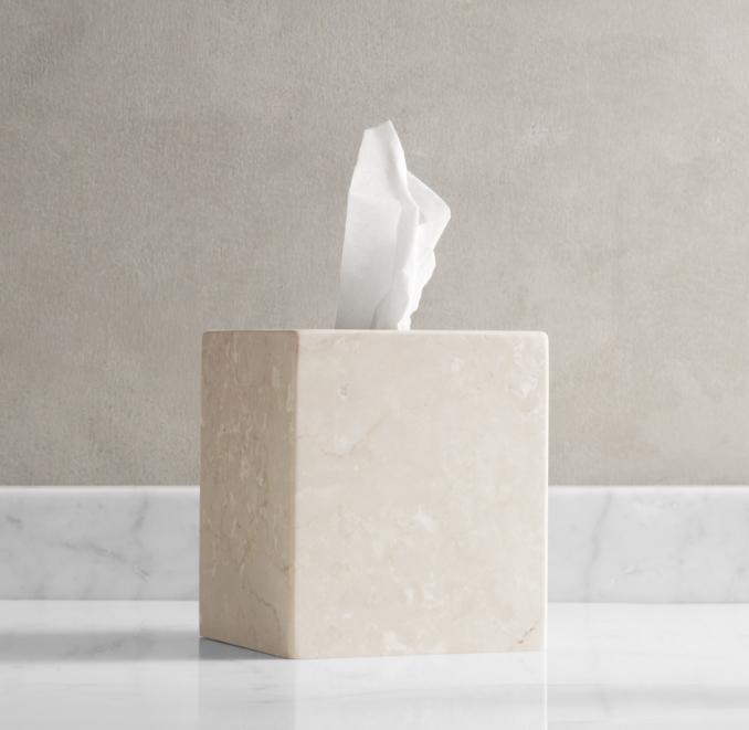 Crema Marble  Tissue Cover