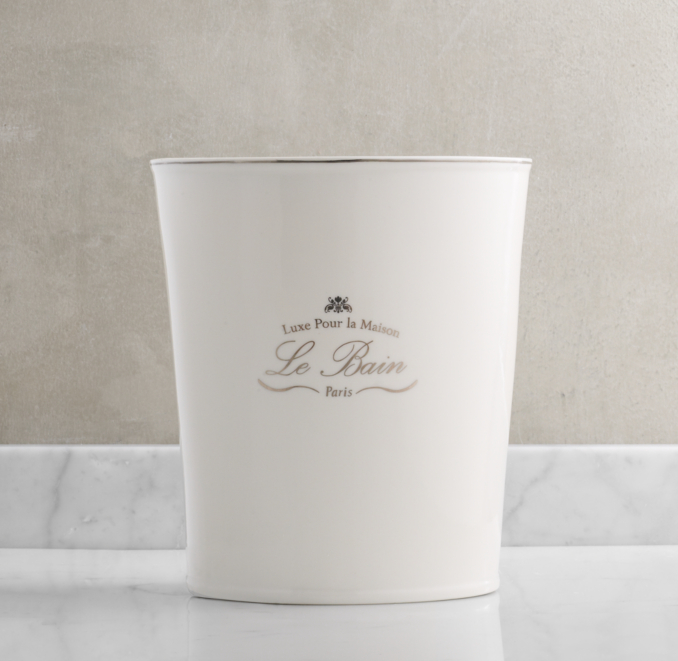Le Bain French Porcelain Waste Can