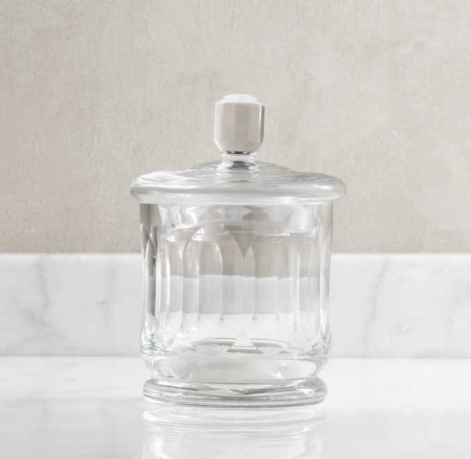 Faceted Glass Jars