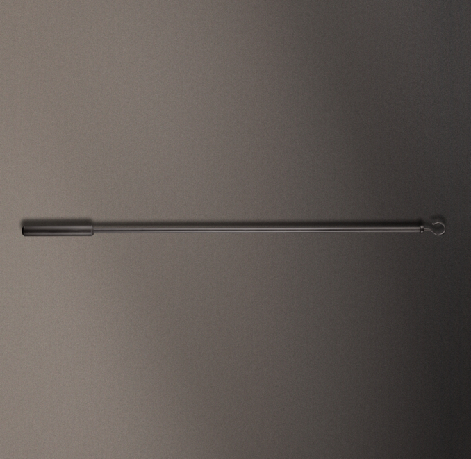 Industrial Hand-Forged Drapery Wand