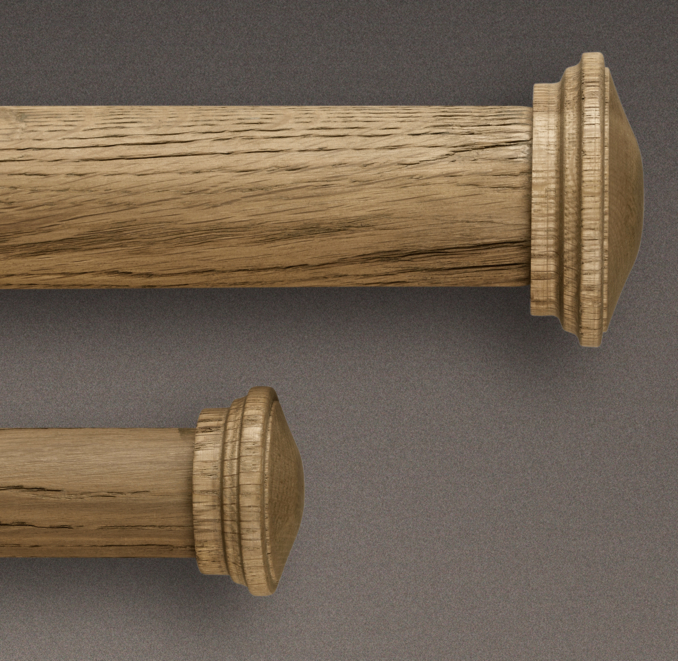 Estate Weathered Oak Endcap Weathered Oak
