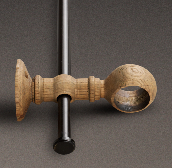 Estate Weathered Oak Double-Rod Conversion Kit Weathered Oak