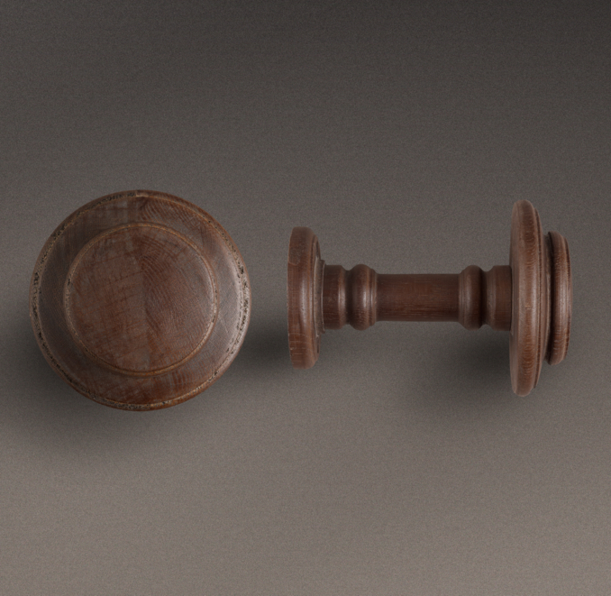 Estate Weathered Oak Post Tieback Brown Oak