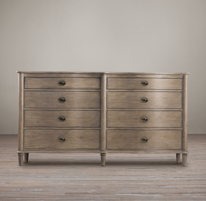 Empire Rosette 8-Drawer Dresser