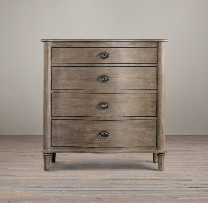 Empire Rosette 4-Drawer Dresser