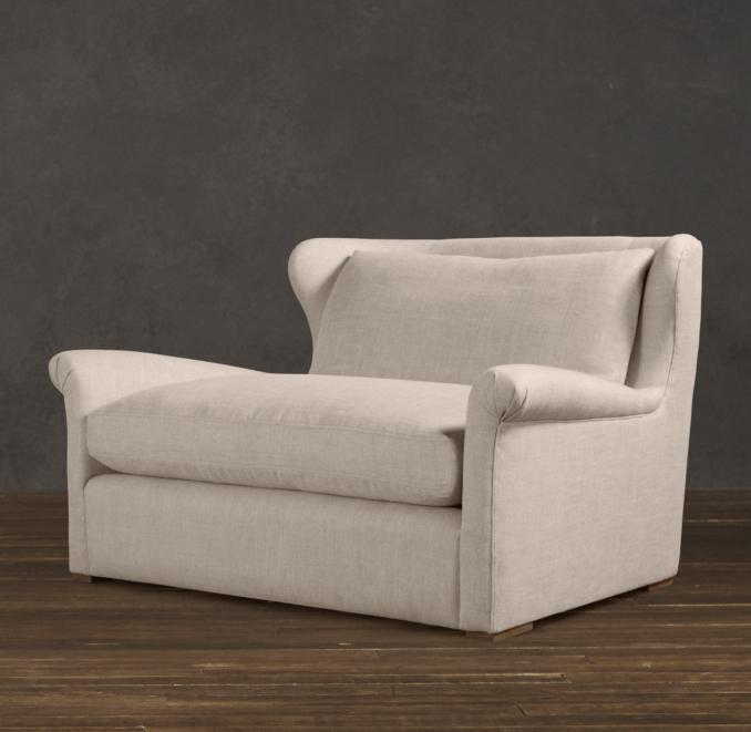 5' Belgian Wingback Upholstered Sofa