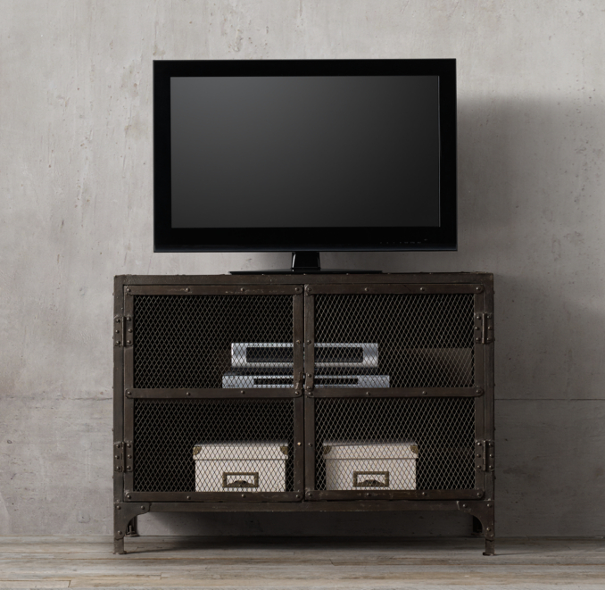 Industrial Tool Chest Media Console Small