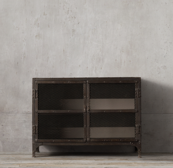 Industrial Tool Chest Media Console Small