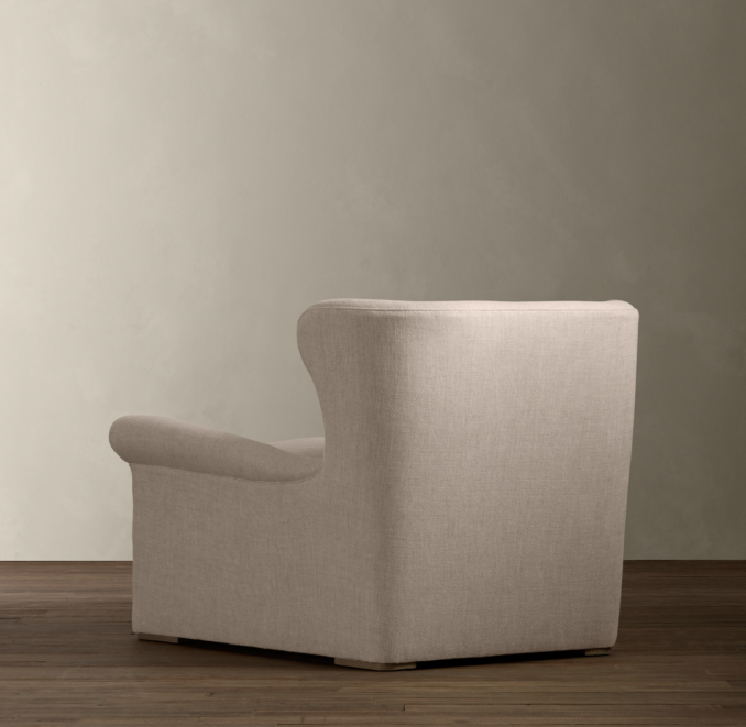 Belgian Wingback Upholstered Chair