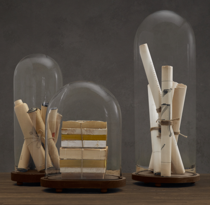 1920s French Glass Cloches
