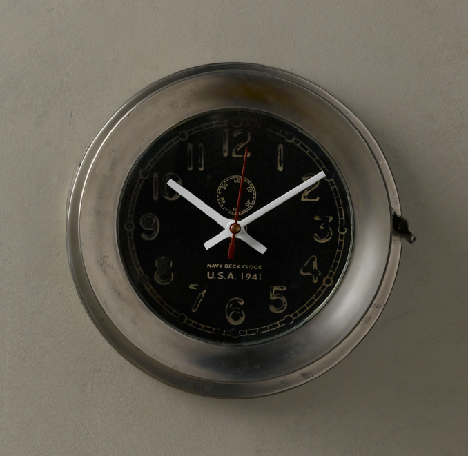 Navy Deck Clock