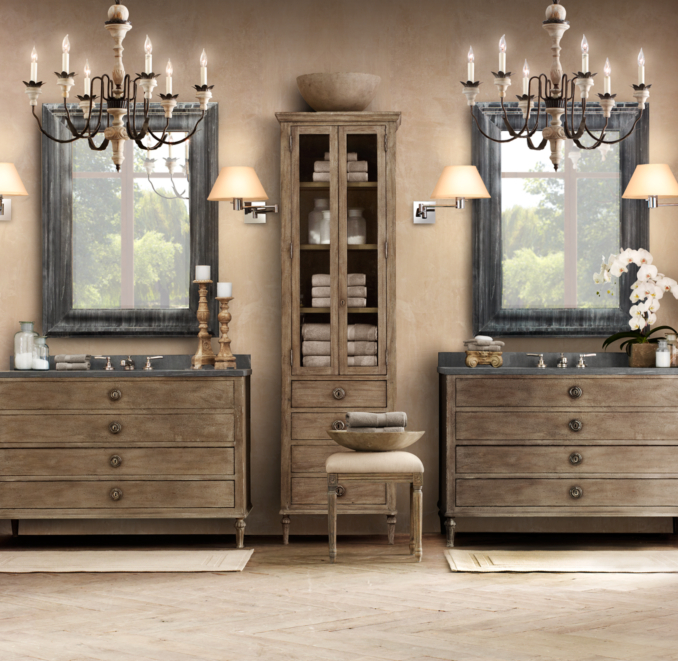 Maison Double Vanity Sink Base